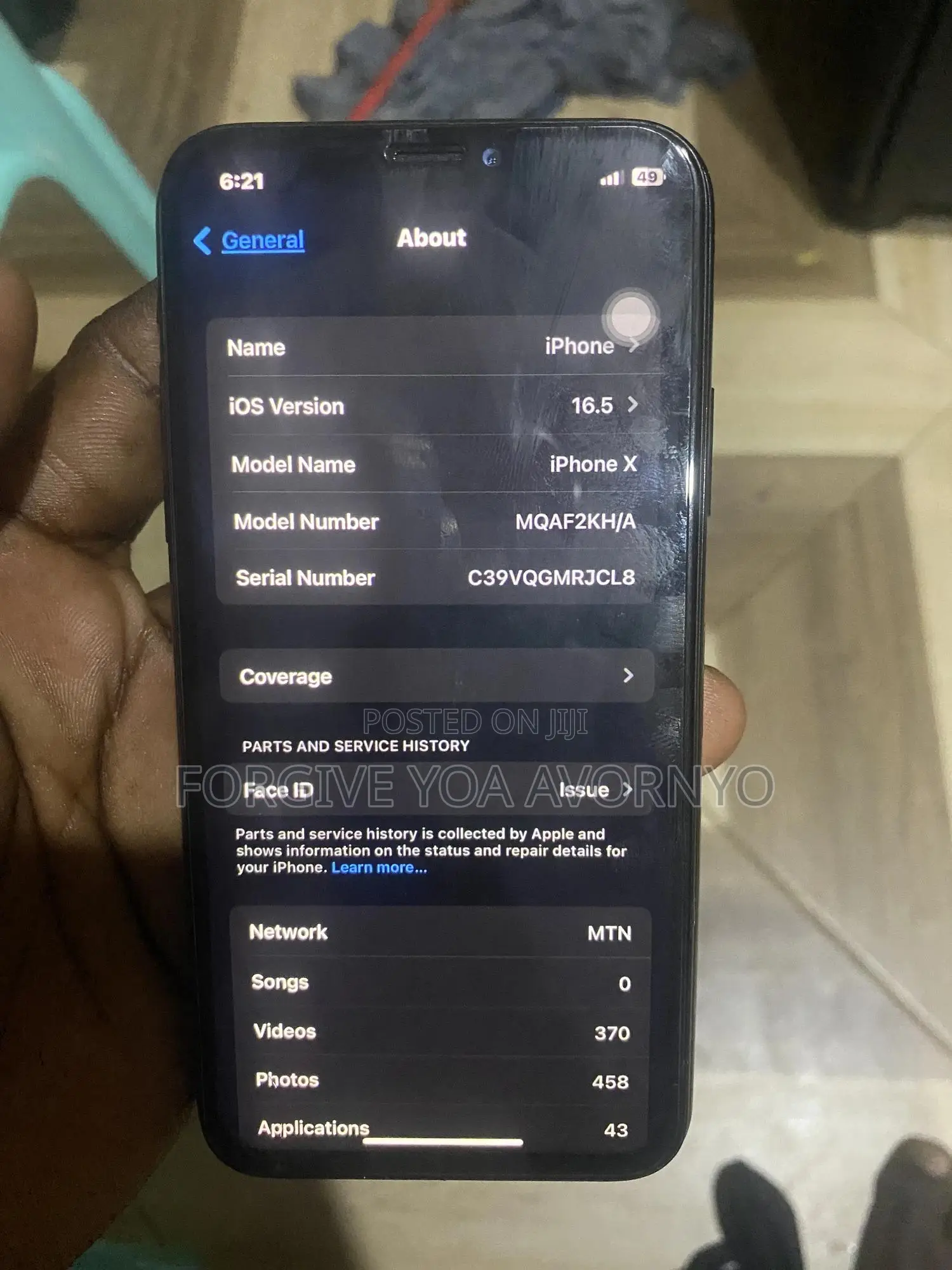 Apple iPhone X 256 GB Black
