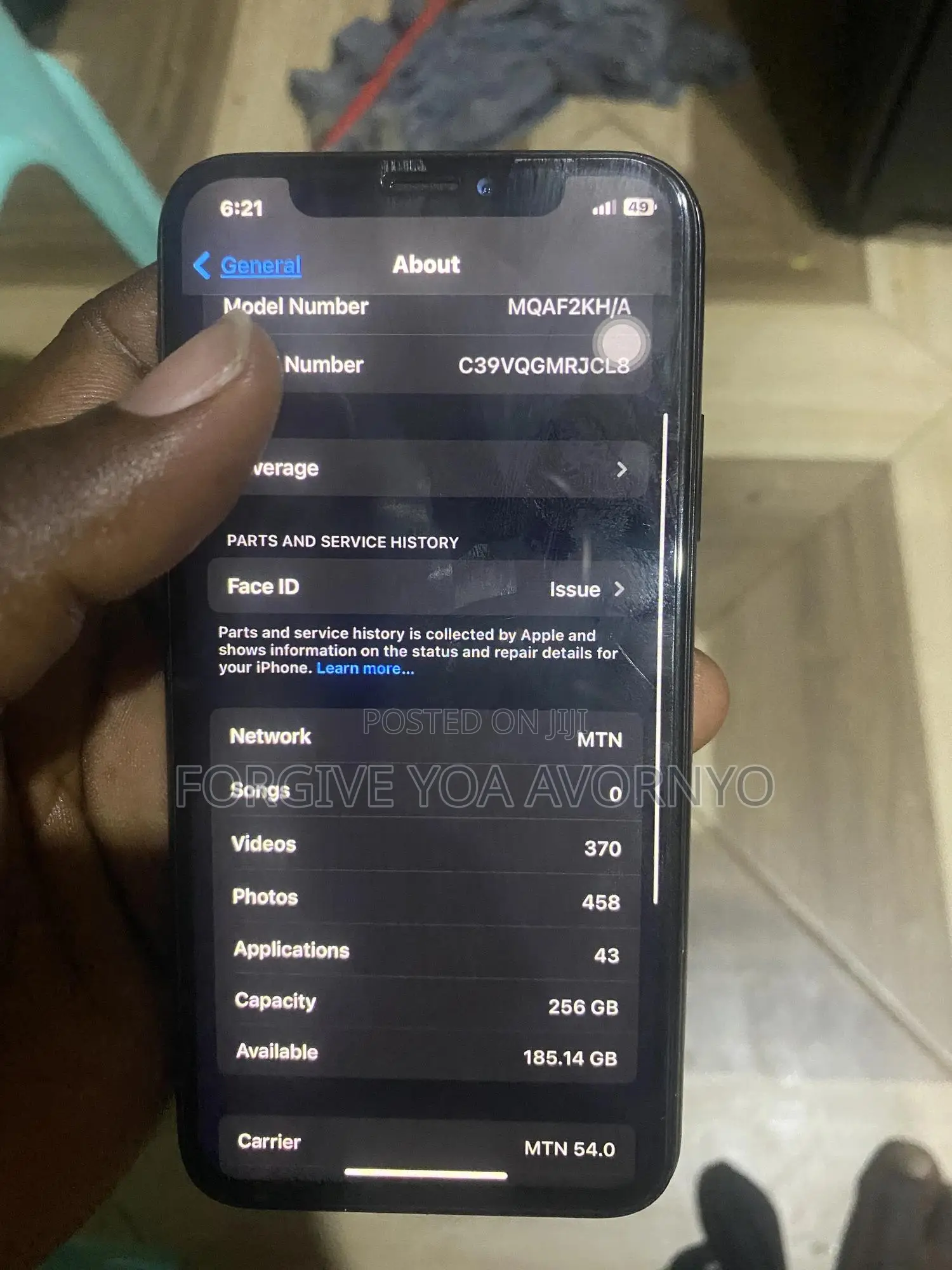 Apple iPhone X 256 GB Black