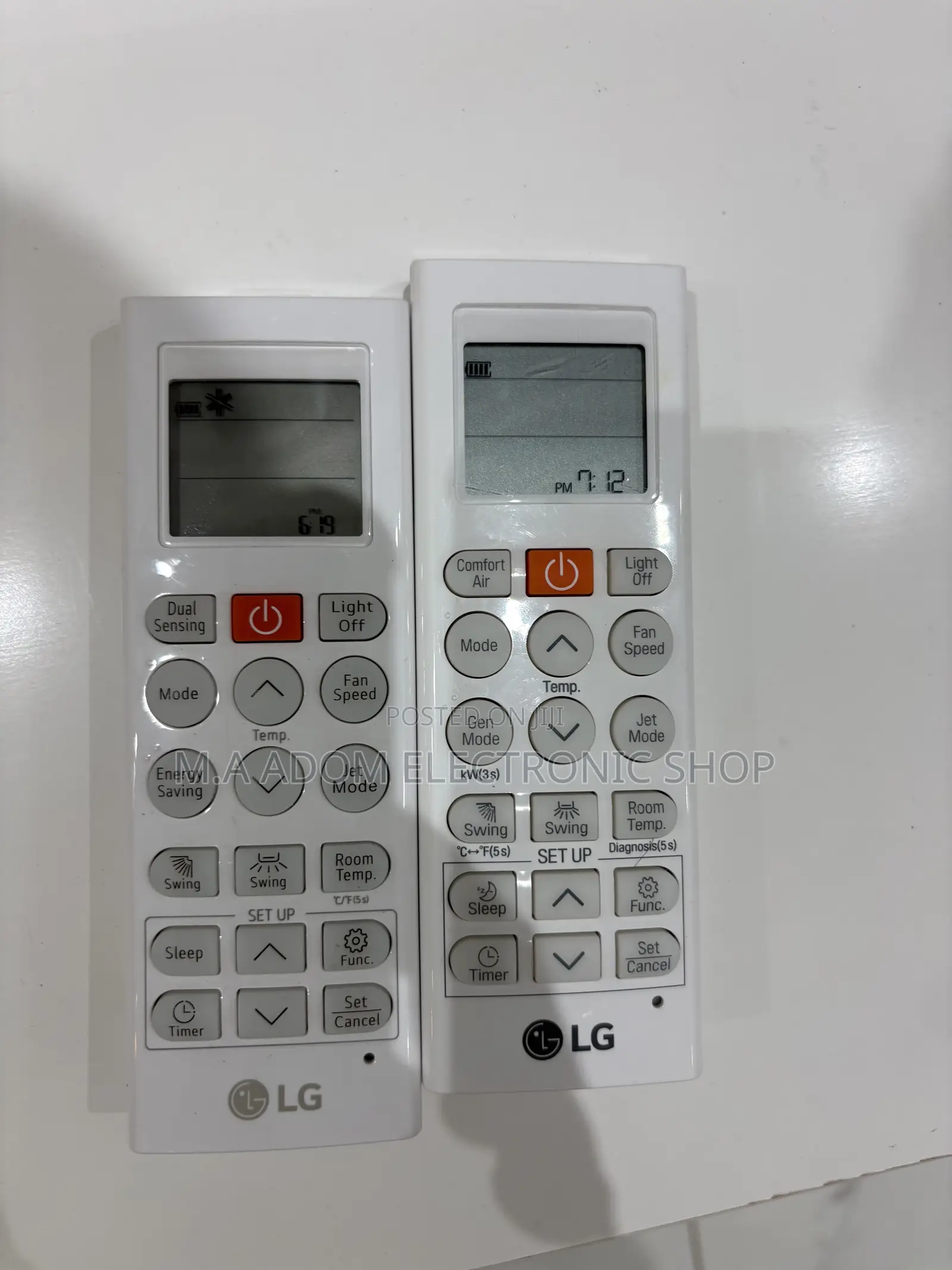 Dual Inverter Air Conditioners Remote