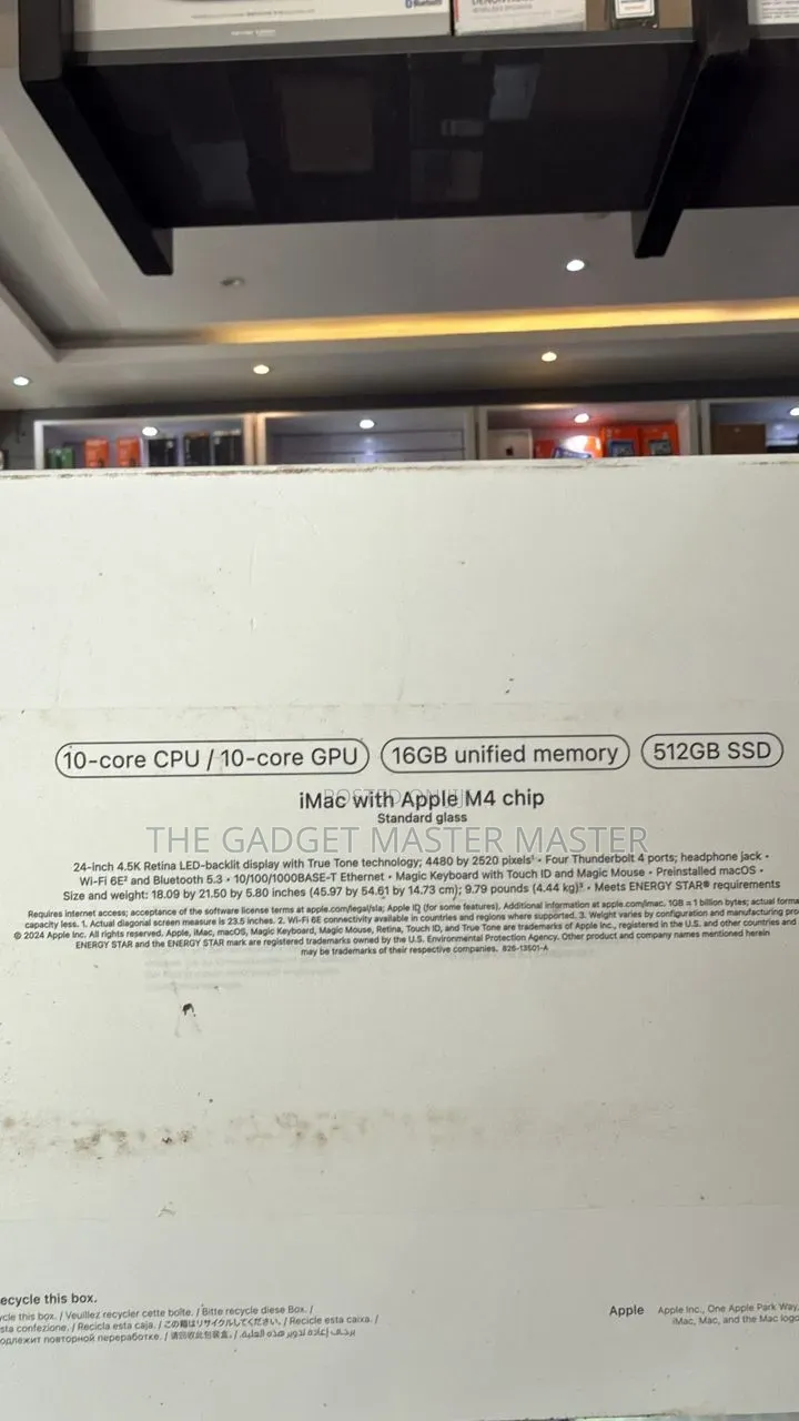 New Desktop Computer Apple iMac M4 16GB Apple M4 SSD 512GB