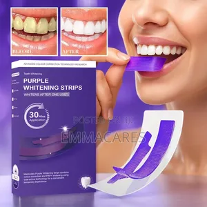 7 Bags Purple Teeth Whitening Strips. Stretchable Whitening Tapes