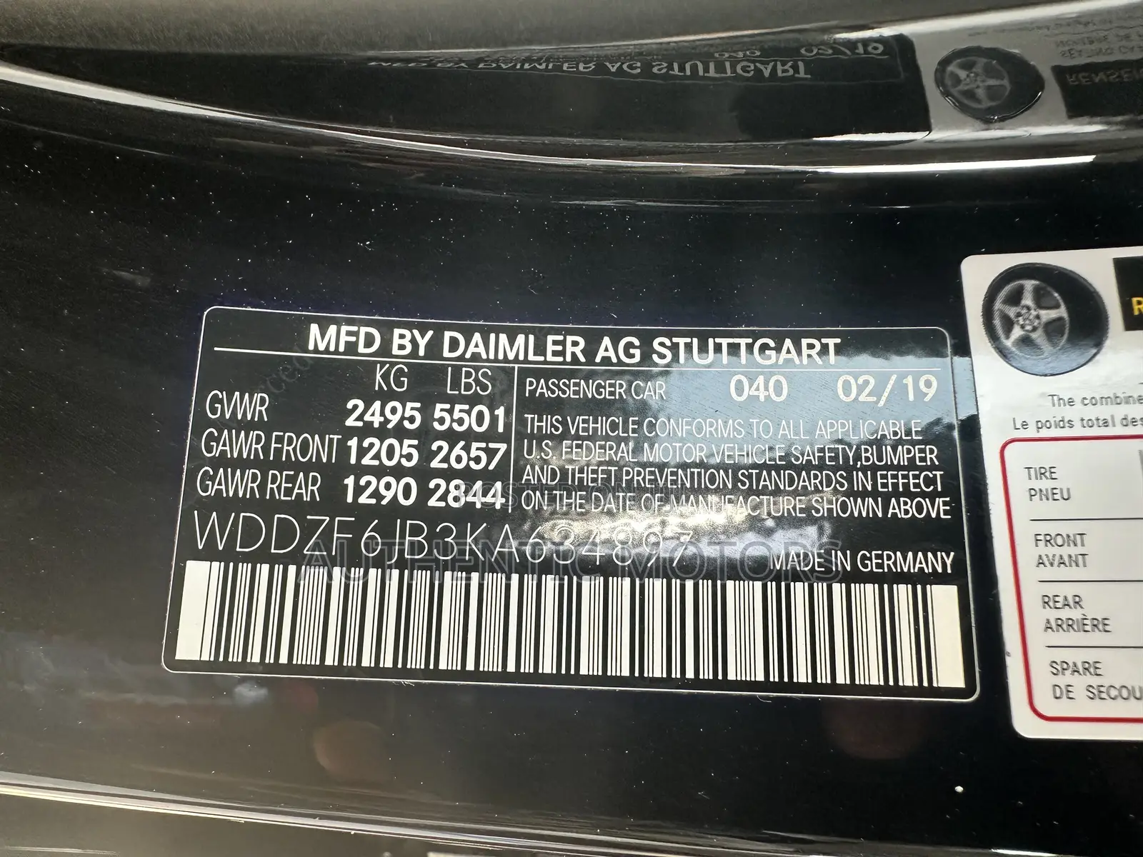 Mercedes-Benz E450 A238 4MATIC 2019 Black