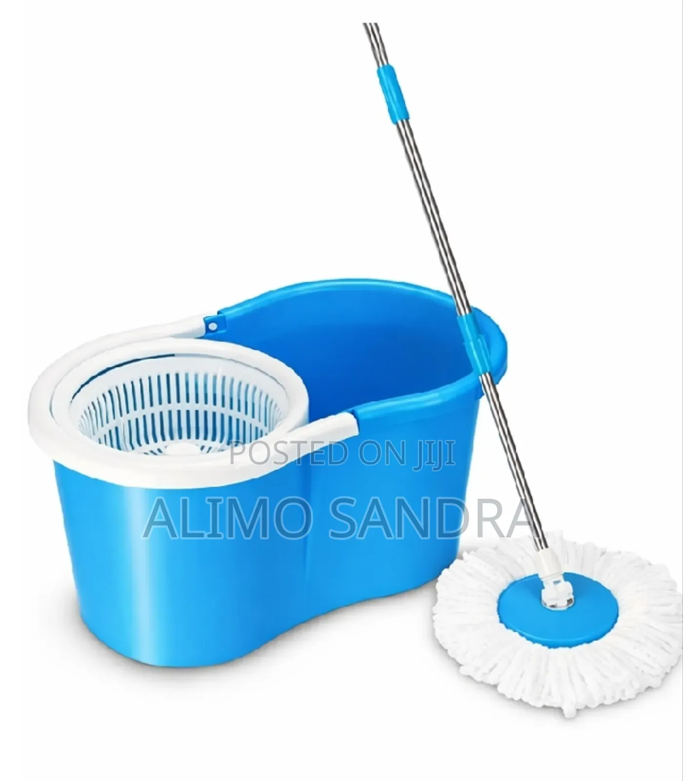 360° Spin Mop Buckets System With 1 Microfiber Mop Heads.