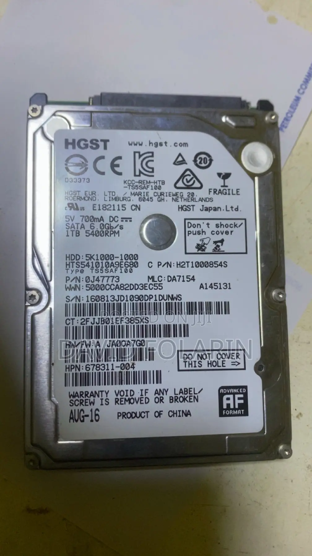 Hard Desk. 1tb Going Cool Price. Dm Real Quick