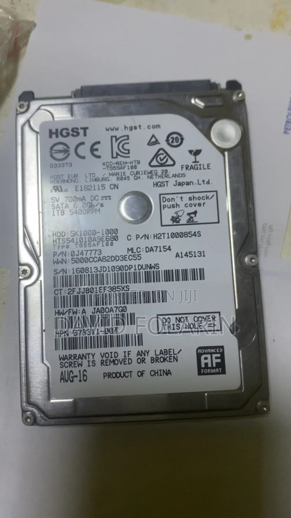 Hard Desk. 1tb Going Cool Price. Dm Real Quick