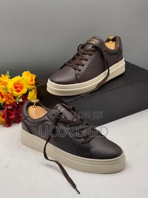 Brown Brunello Cucinelli Platform Sneakers
