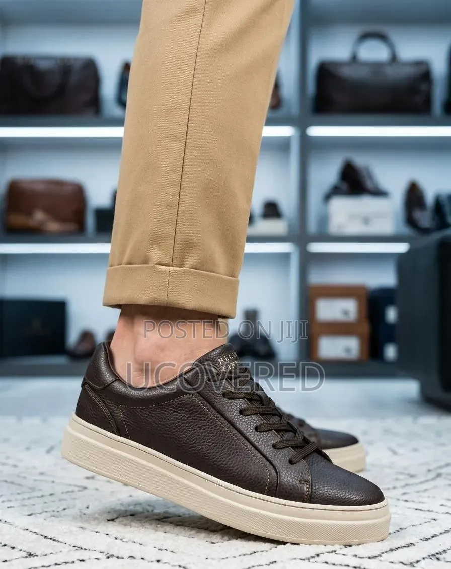 Brown Brunello Cucinelli Platform Sneakers