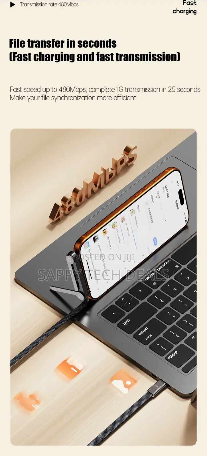 Original 240w Ultra-Fast Multi-Functional Charging Cable