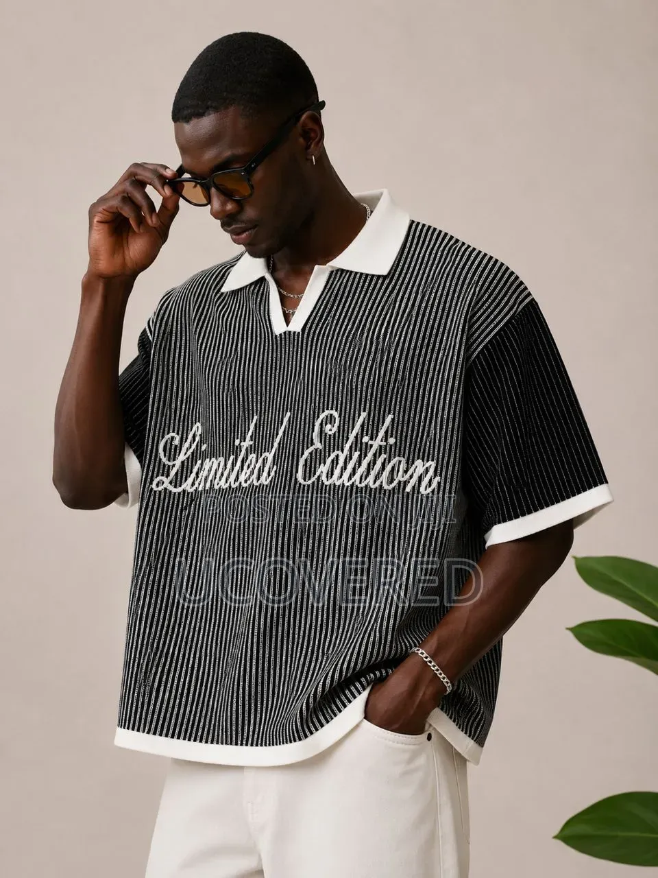 Boohooman Oversized Boxy Rib Knitted Polo Shirts