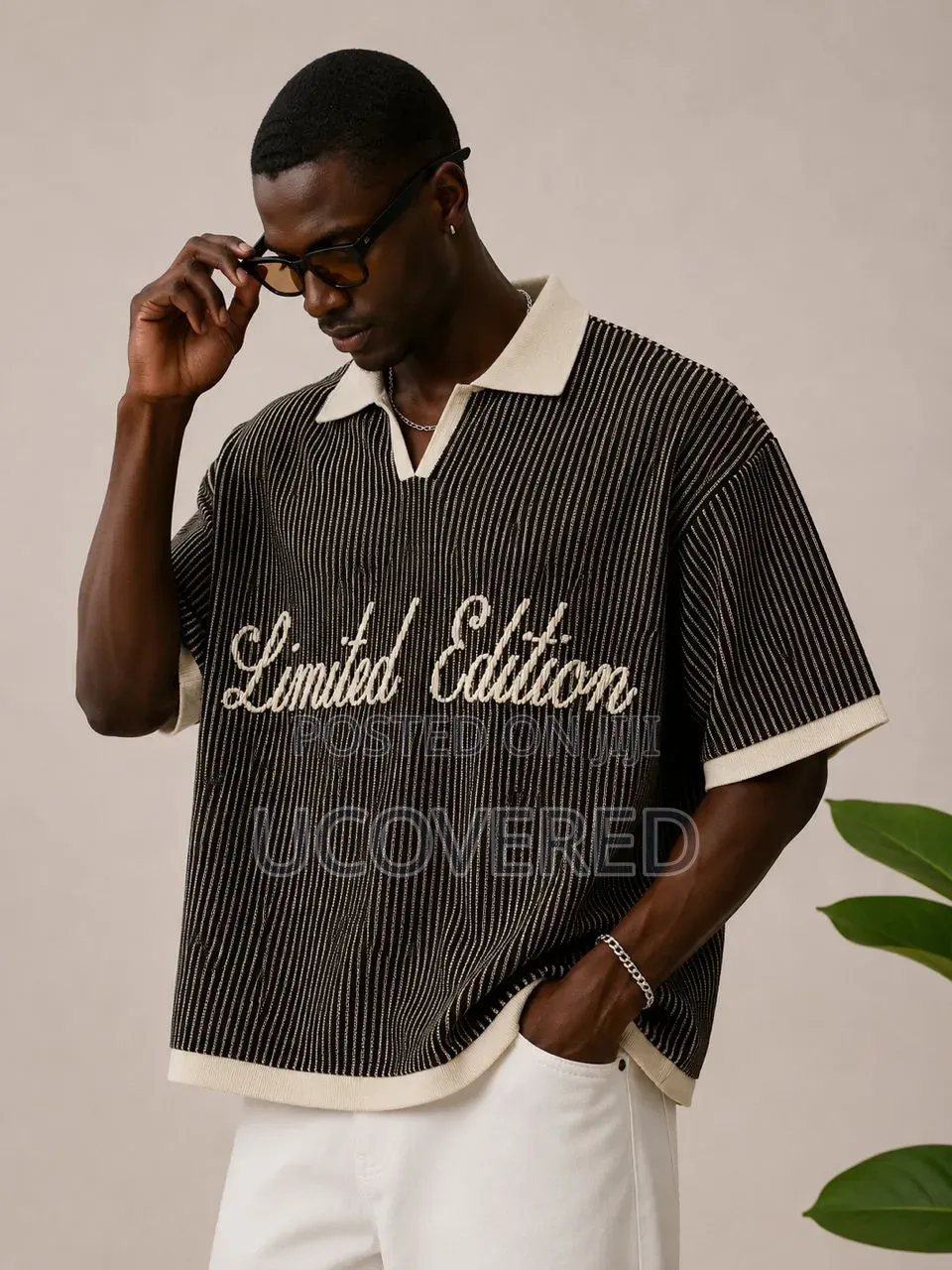 Boohooman Oversized Boxy Rib Knitted Polo Shirts
