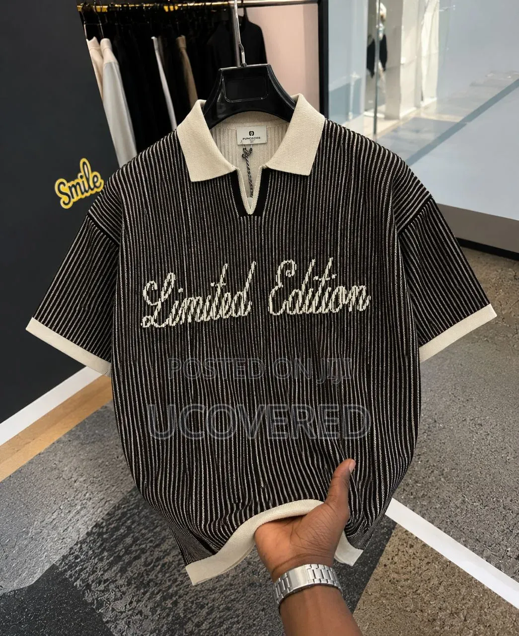 Boohooman Oversized Boxy Rib Knitted Polo Shirts