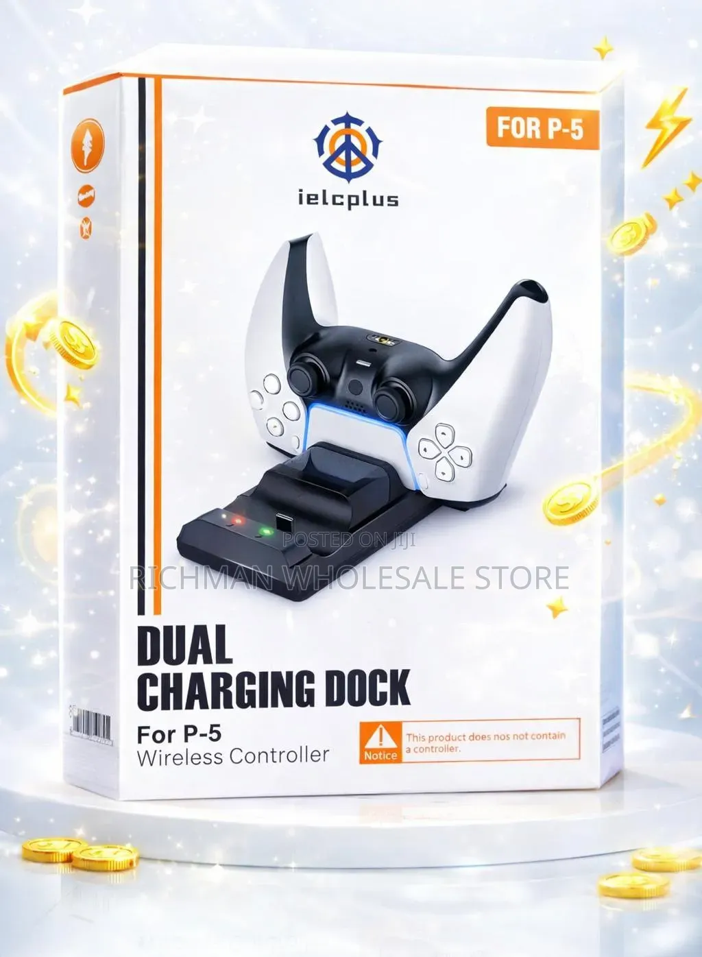 Dual Charging Dock Station for Ps5 Wireless Controller – Fast Charge