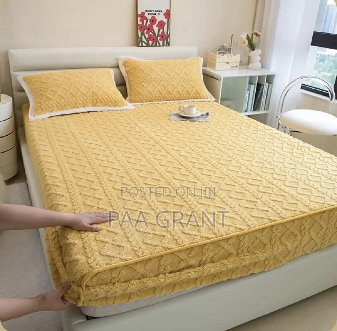 Thick Fluffy Bed Protection(Fluffy Mattress Cover for Homes Hotels