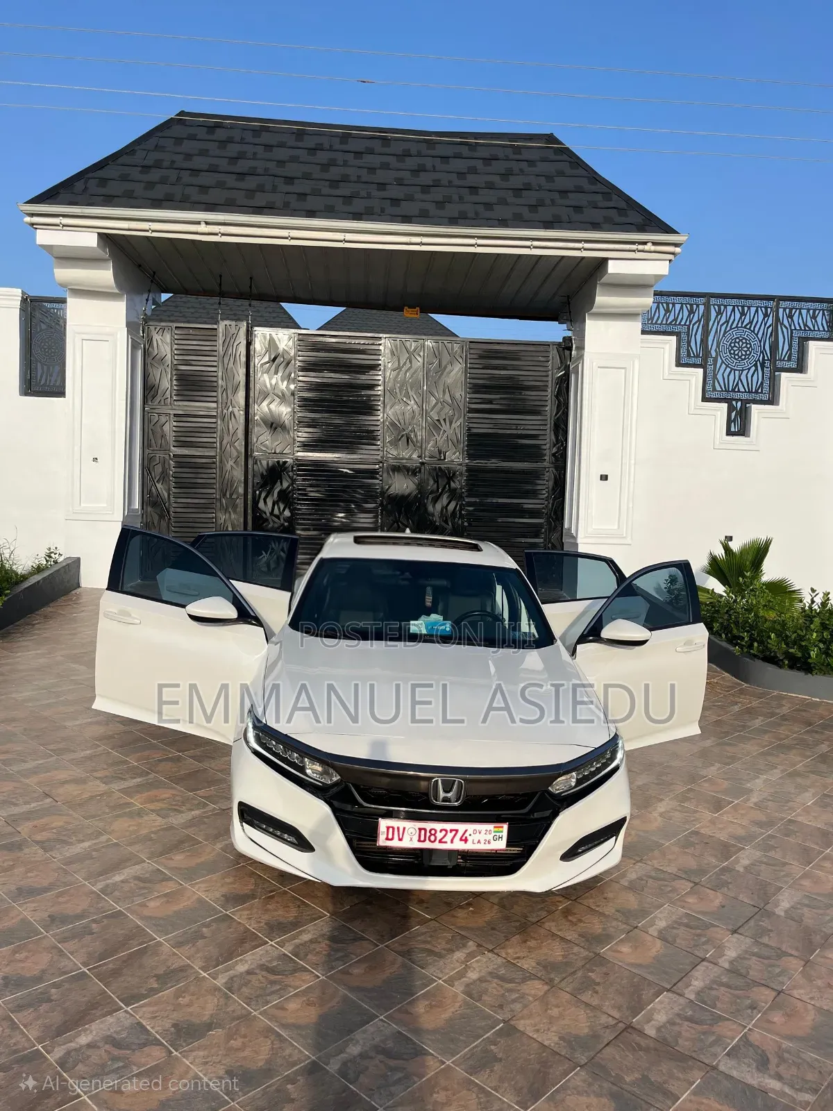 Honda Accord Sport (2.0L 4cyl Turbo 10A) 2019 White