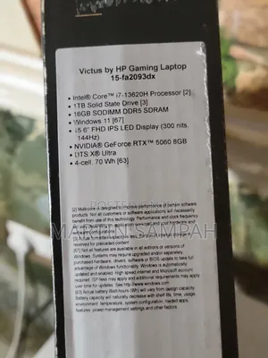 Laptop HP Victus 15 16GB Intel Core i7 SSD 1T