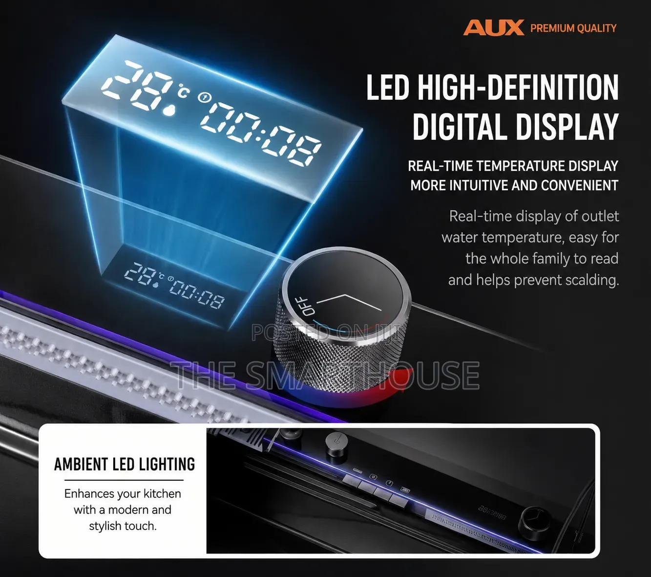 Smart Luxury Digital Display Kitchen Sink