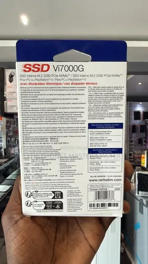 Verbatim Vi7000g 2tb Gaming Pcle Nvme M2 2280 Internal SSD