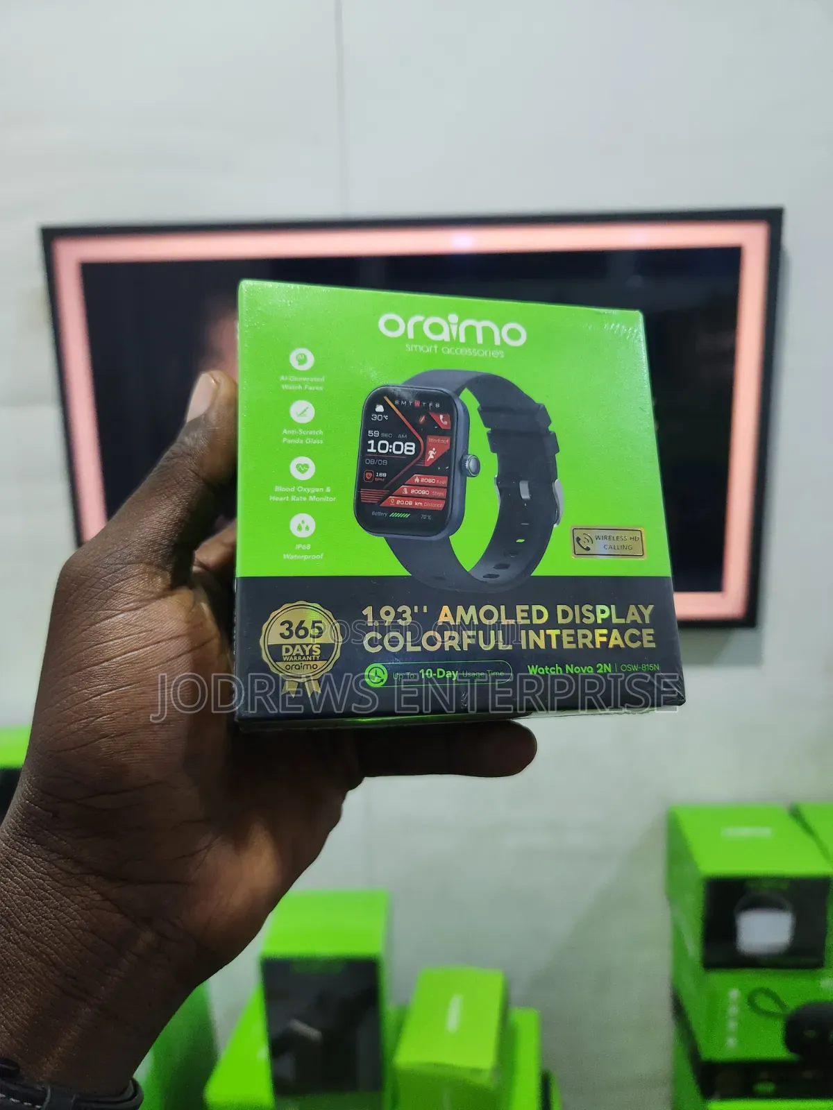 Oraimo Watch Nova 2n 1.93" Amoled 33- Day Standby Smart Watch