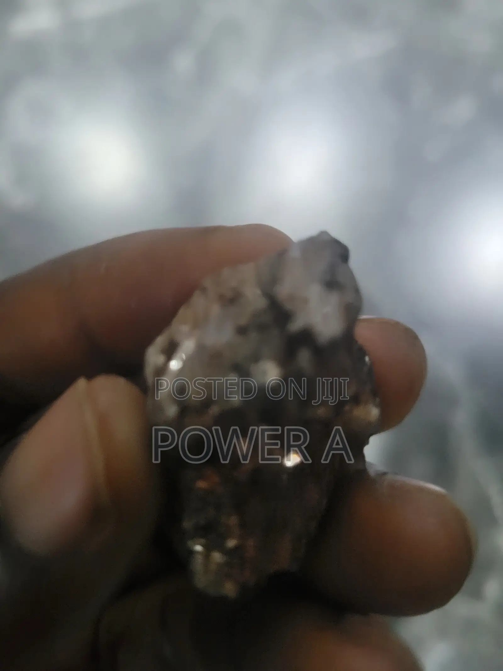Meteorite Pallasite Stabilized Rough Specimen With Crust