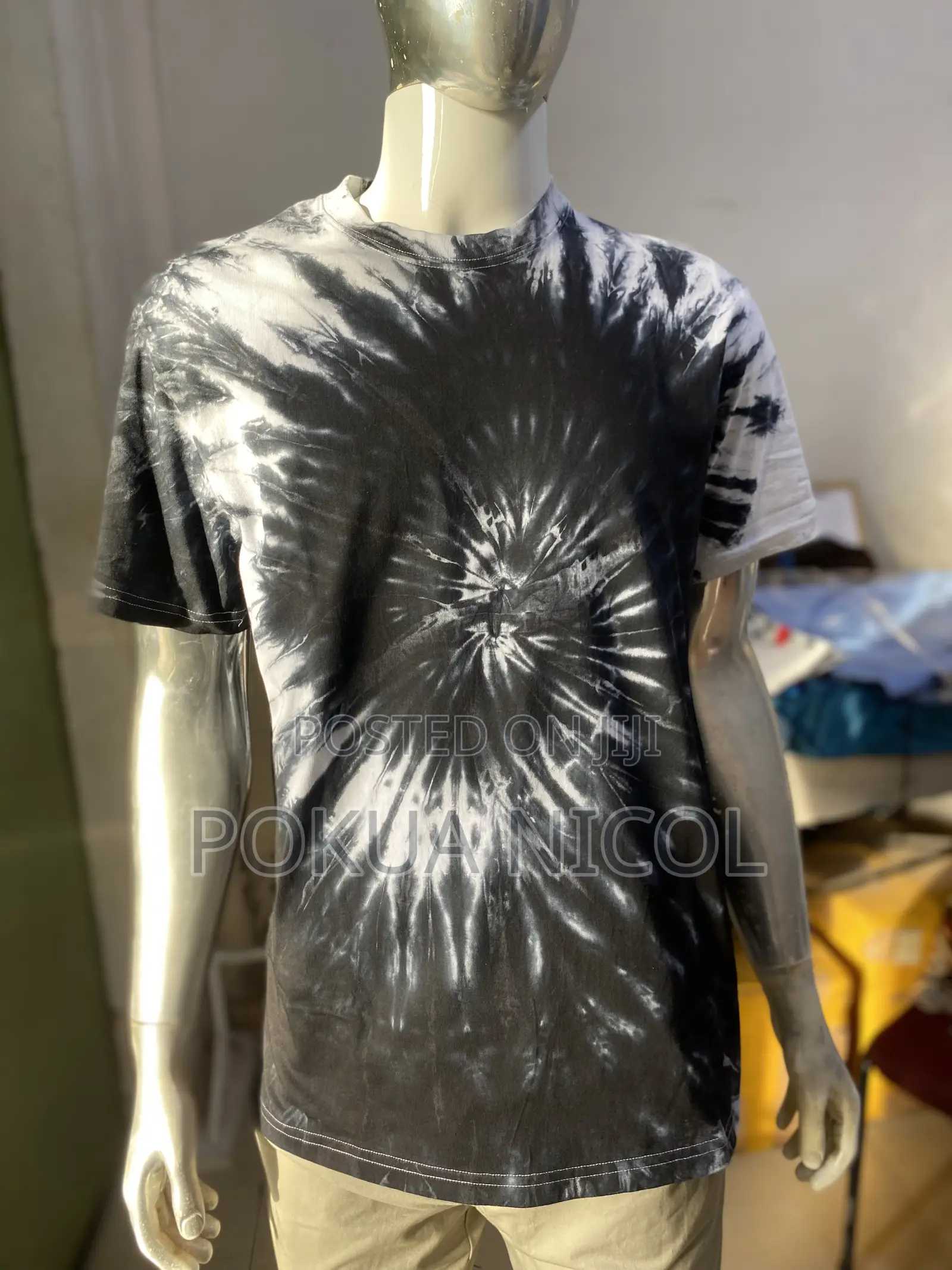 230gsm Handmade Spiral Tie-Dye Tshirt for Sale