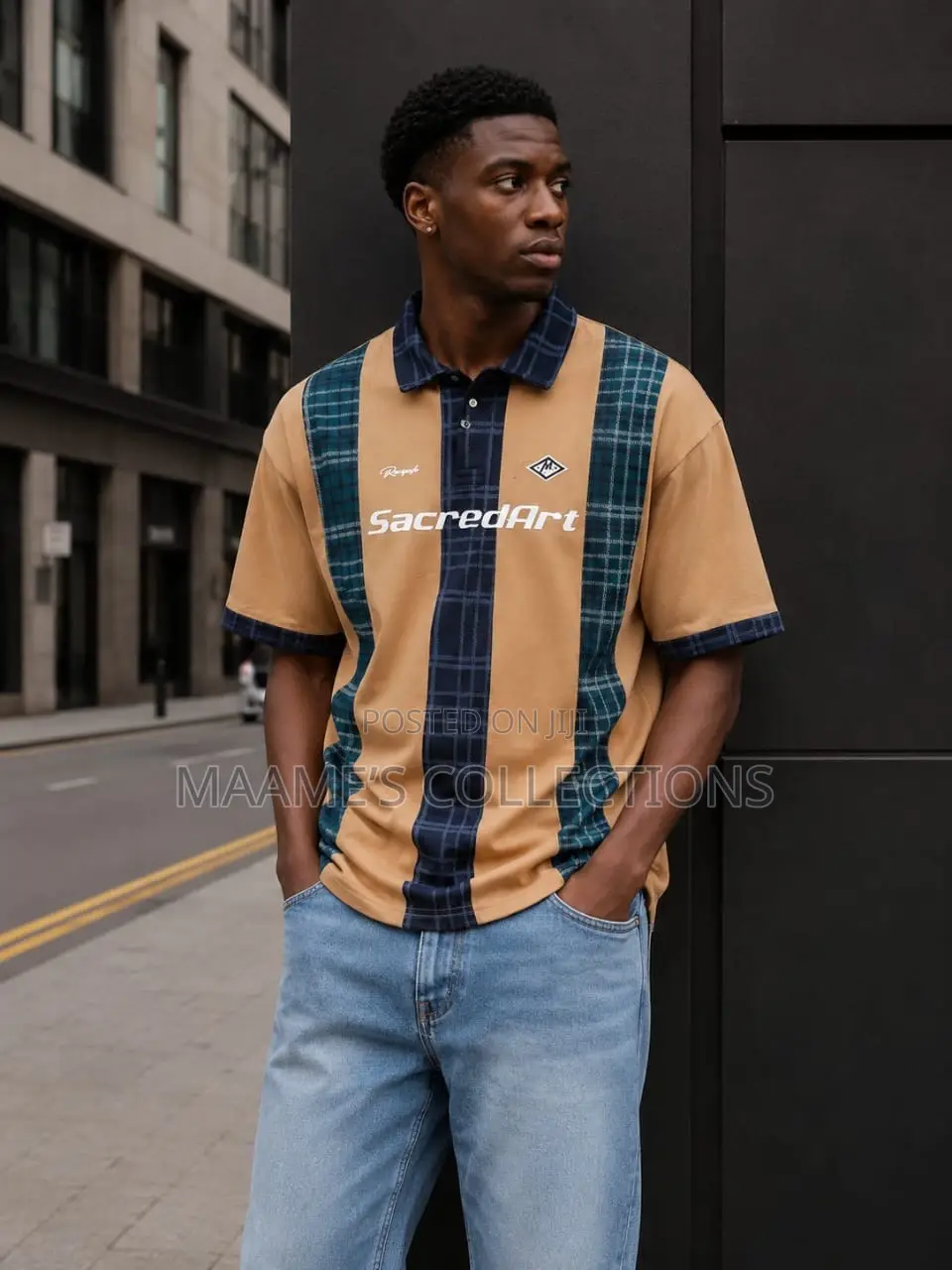 Men's Style Summer Versatile Loose T - Shirts With a Round Neck.
