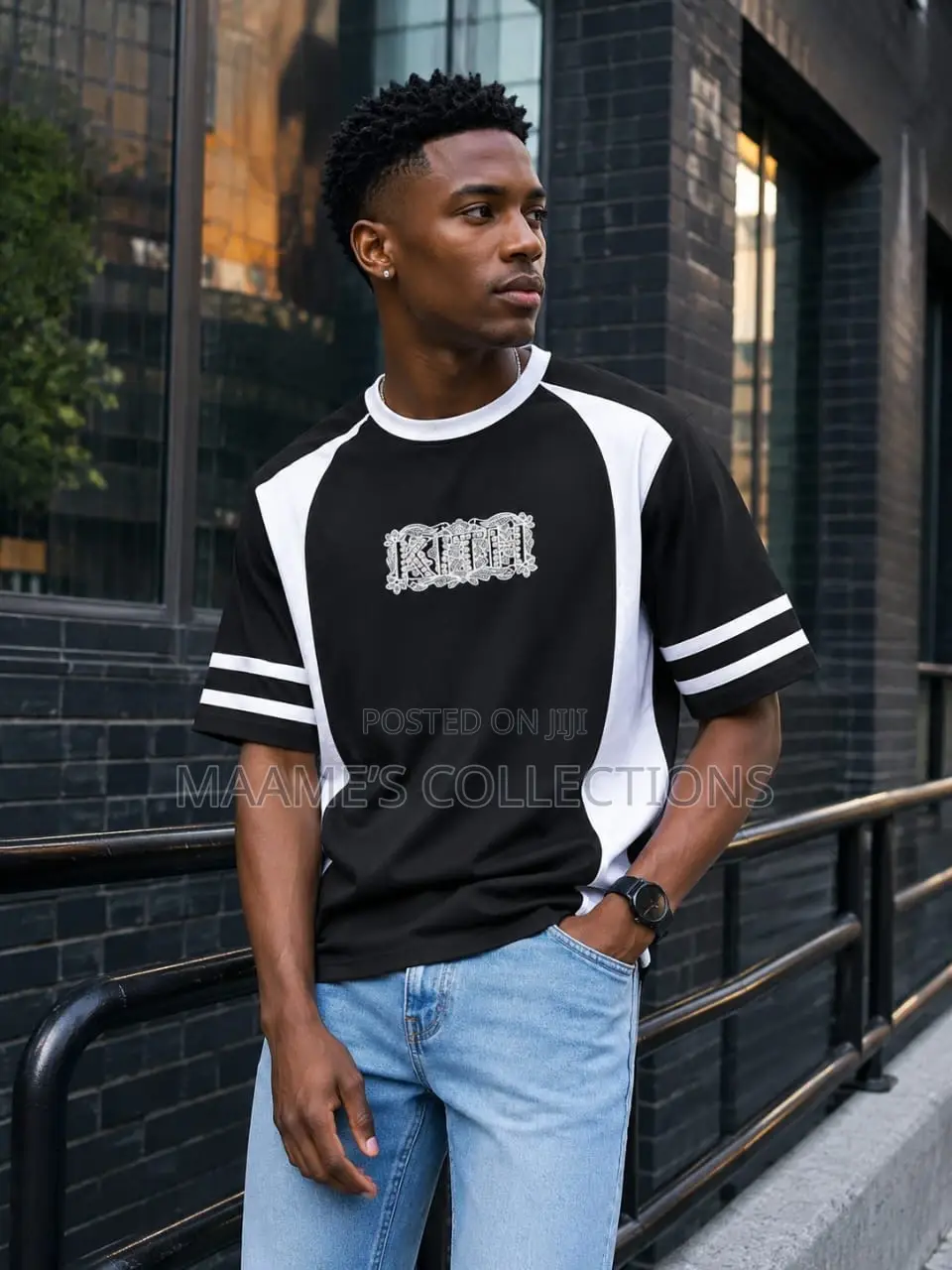 Men's Style Summer Versatile Loose T - Shirts With a Round Neck.