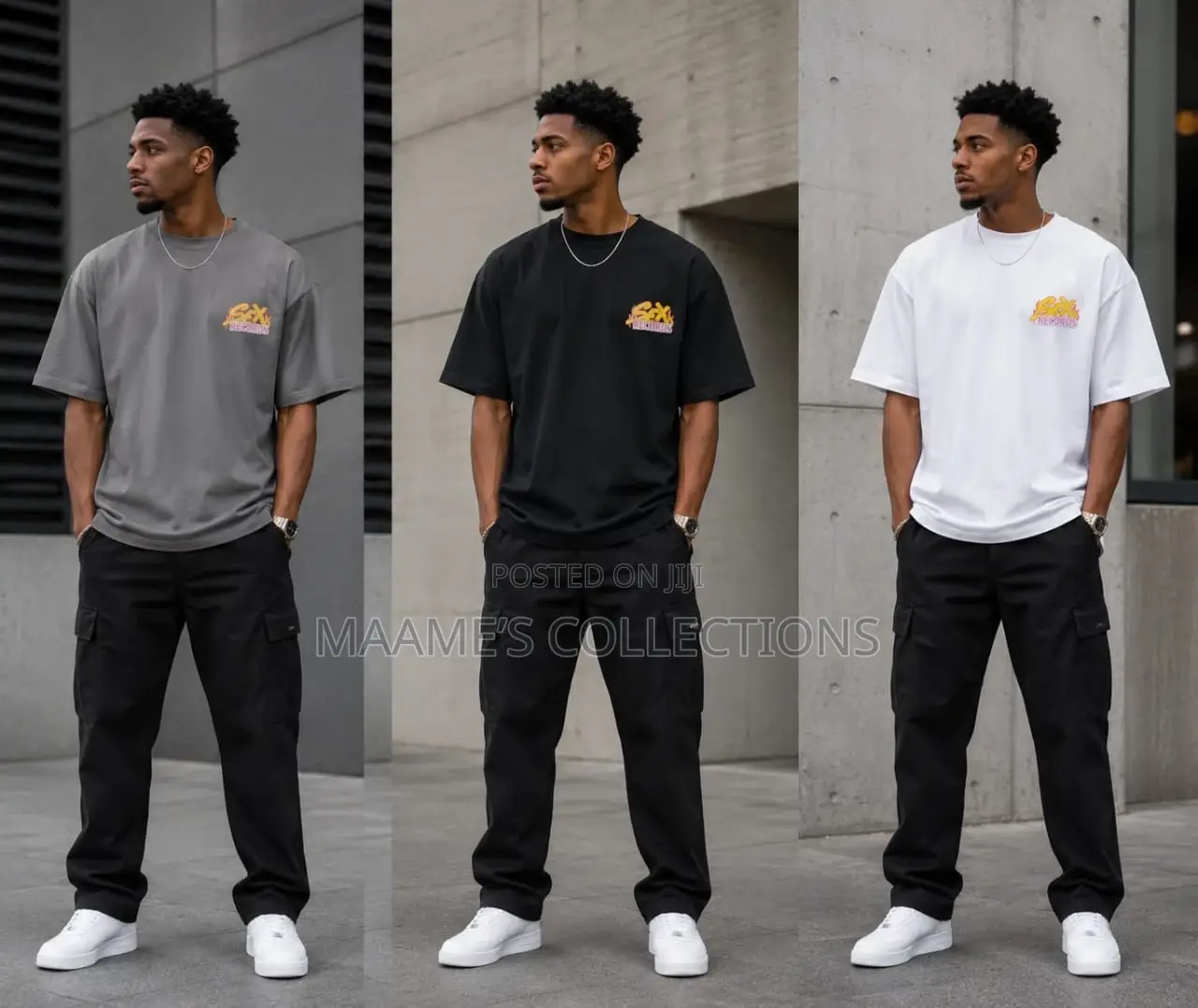 Men's Style Summer Versatile Loose T - Shirts With a Round Neck.
