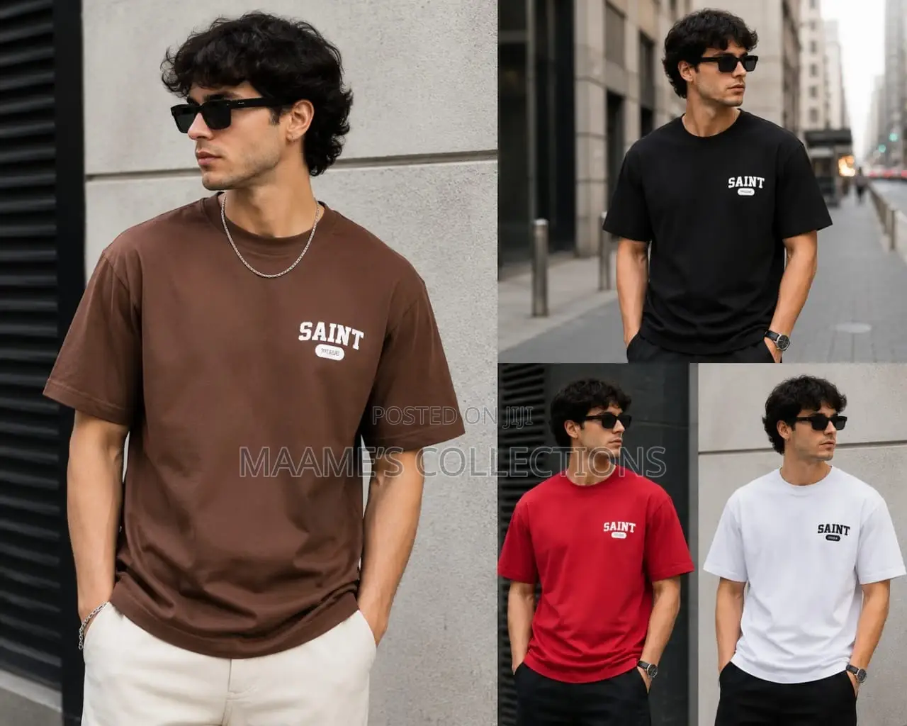 Men's Style Summer Versatile Loose T - Shirts With a Round Neck.