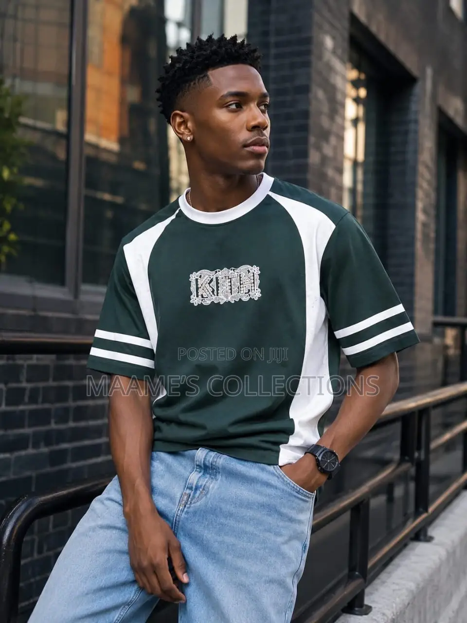 Men's Style Summer Versatile Loose T - Shirts With a Round Neck.