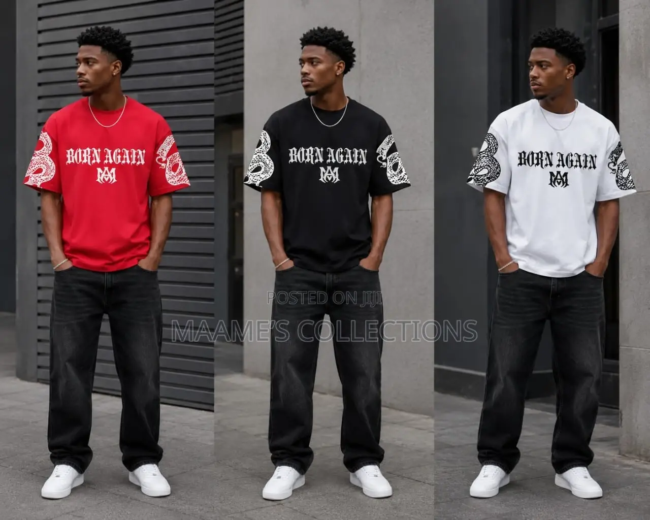 Men's Style Summer Versatile Loose T - Shirts With a Round Neck.