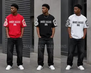 Men's Style Summer Versatile Loose T - Shirts With a Round Neck.