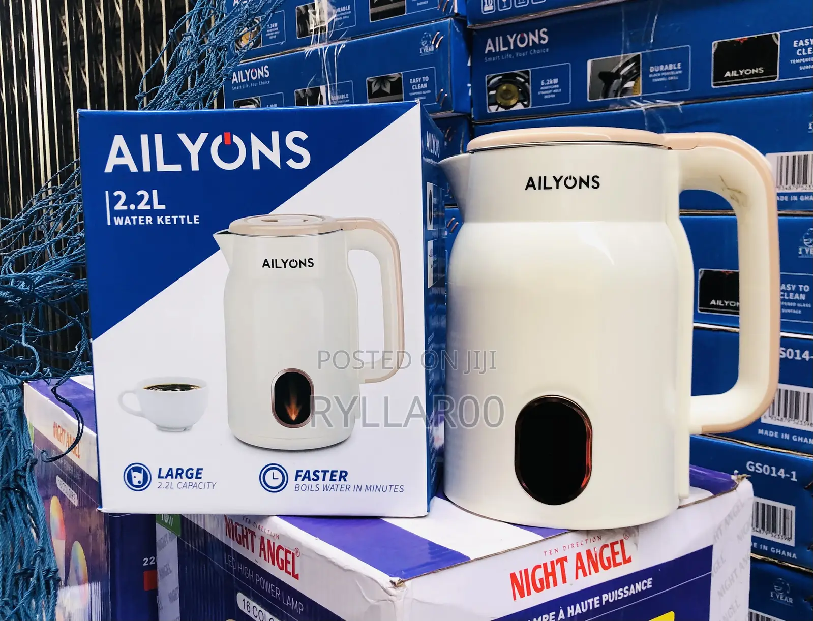 Electric Kettle 2.2l Ailyons