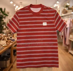 Men’S Street Style Striped T-Shirt, Casual Versatile.