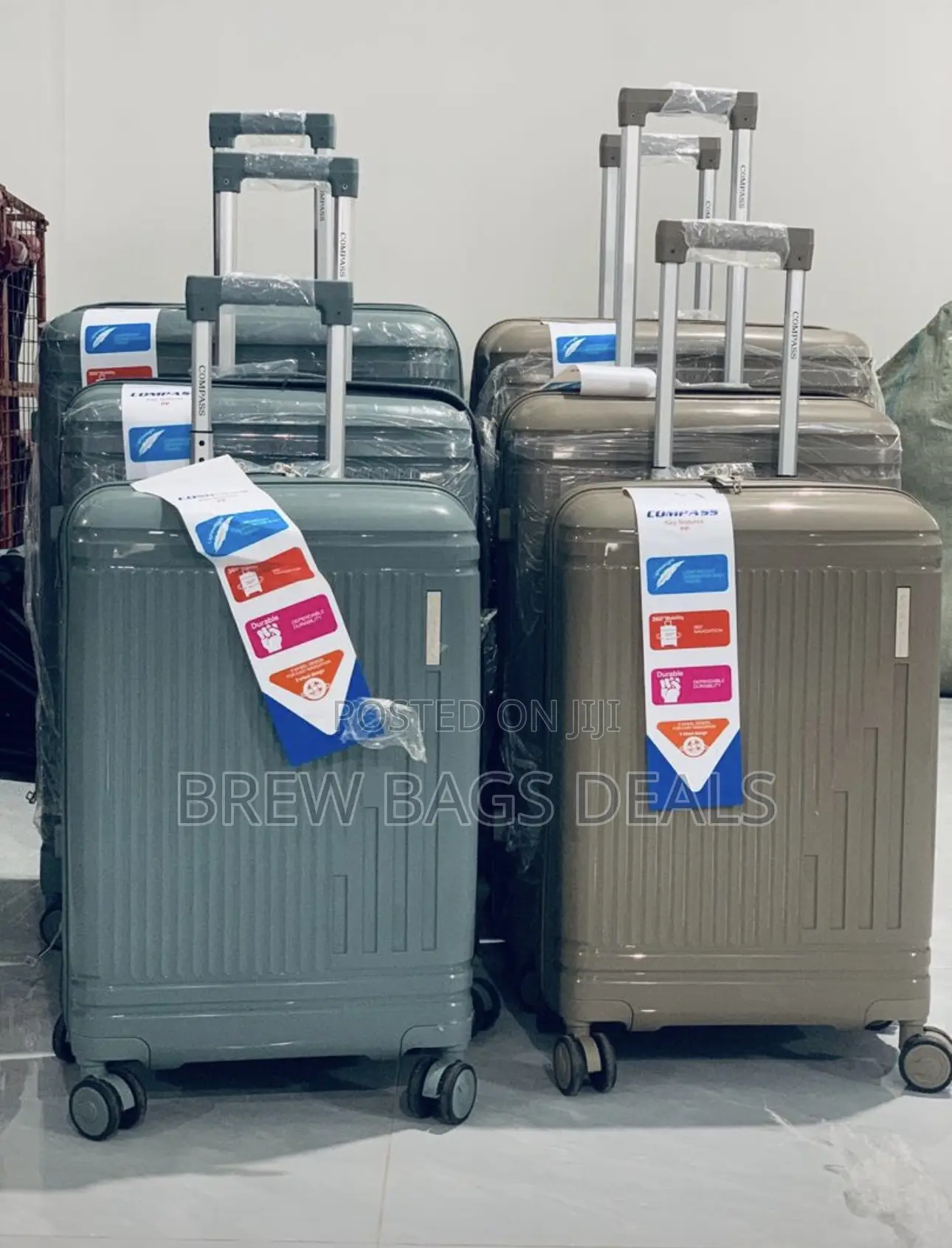 Top Quality Compass 3set 30 Inches Unbreakable Traveling Bag.