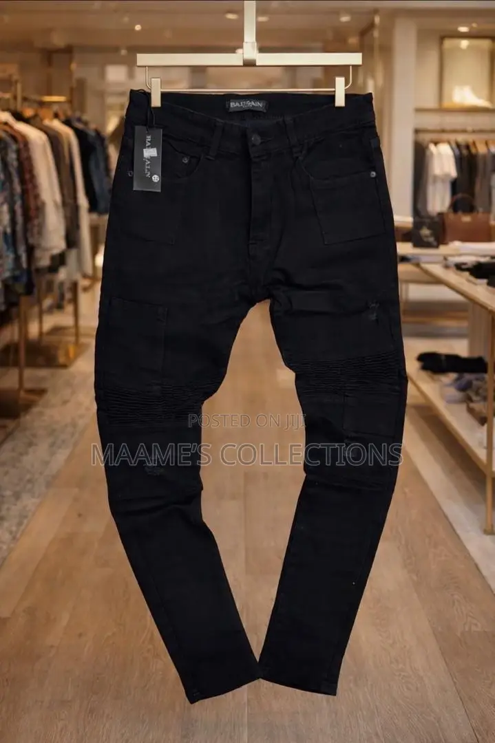 Men’S Distressed Denim Jeans Trousers