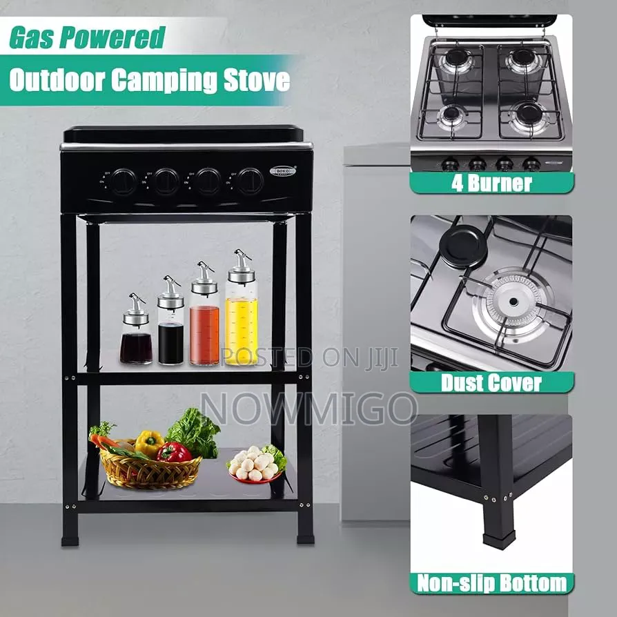 Four 4-Burner Stand Stove