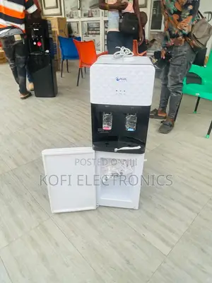 Space-Saving Water Dispenser With Fridge Feature