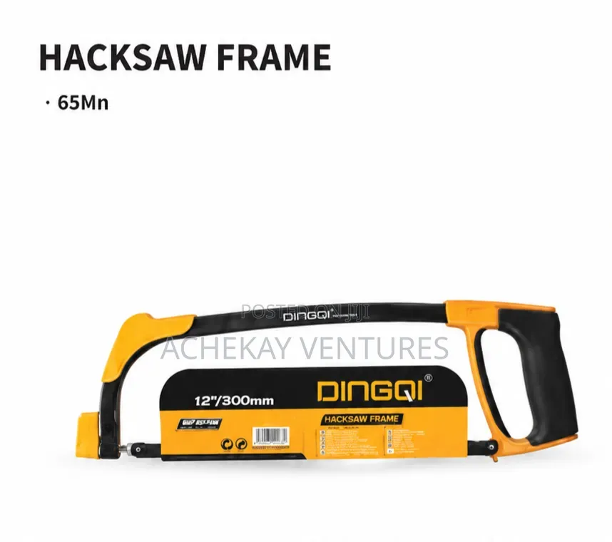 Dingqi 12" Hacksaw Frame – Heavy Duty Hand Saw