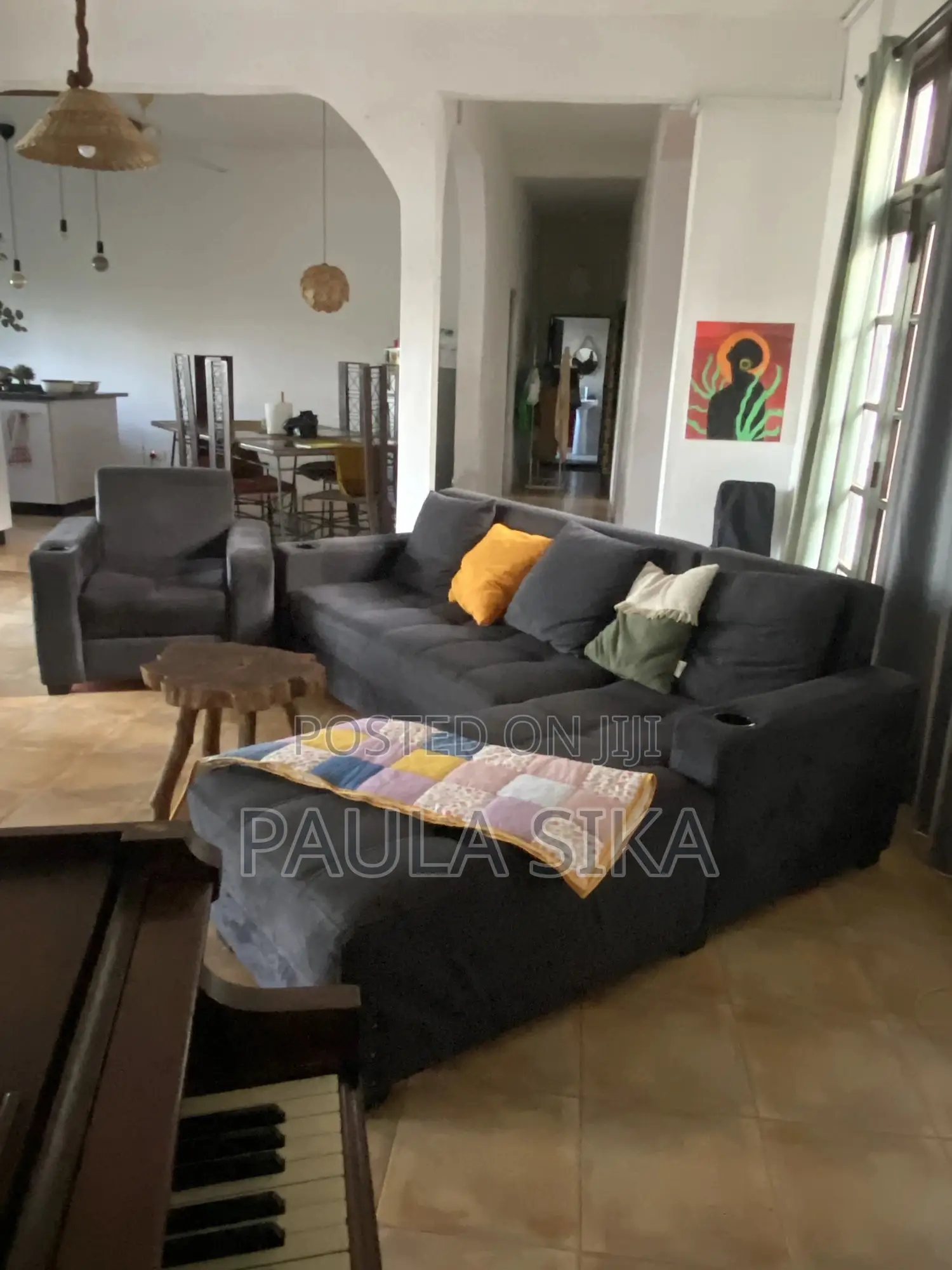 Standard Quality L Shape Sofa Set