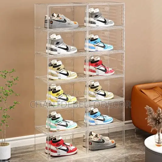 Transparent Plastic Shoe Box 135ghc For One Box.
