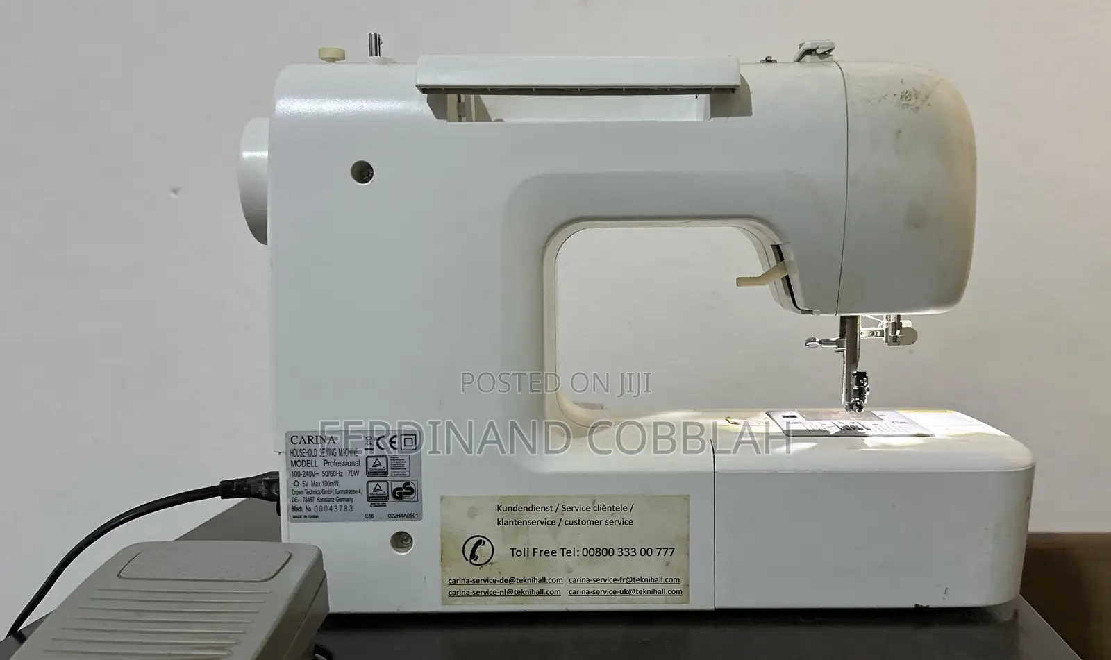 Carina Professional Sewing Machine Used