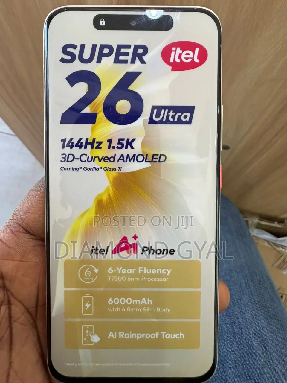 New Itel S26 Ultra 128 GB Gold