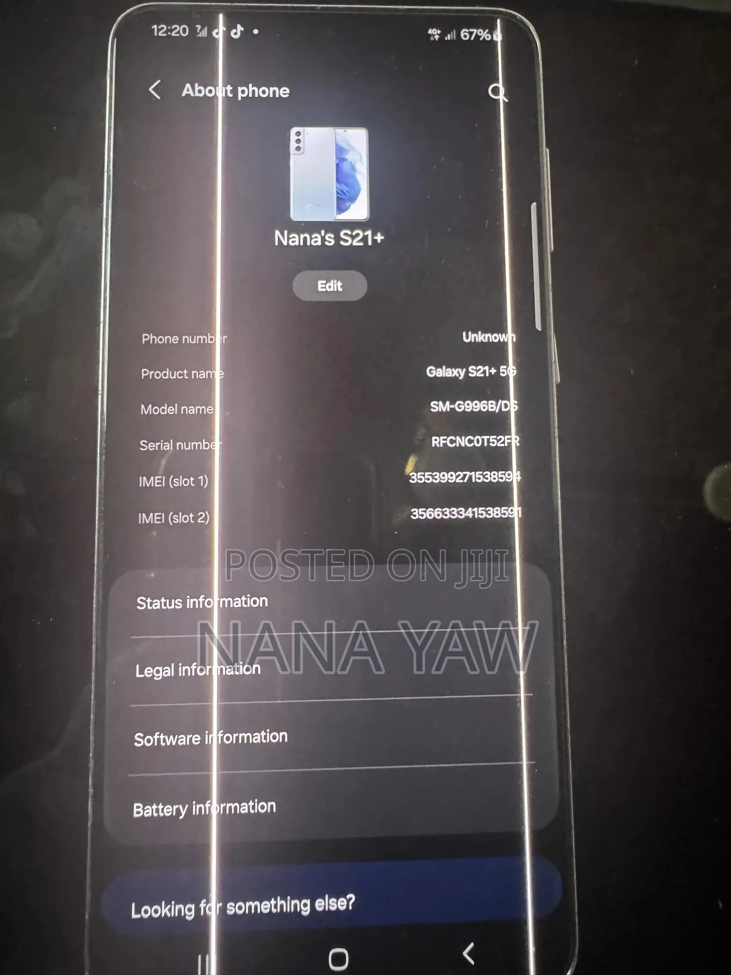 Samsung Galaxy S21+ 5G 256 GB Gray