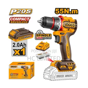 Ingco 55n.M Compact Brushless Cordless Drill- Cdli205582