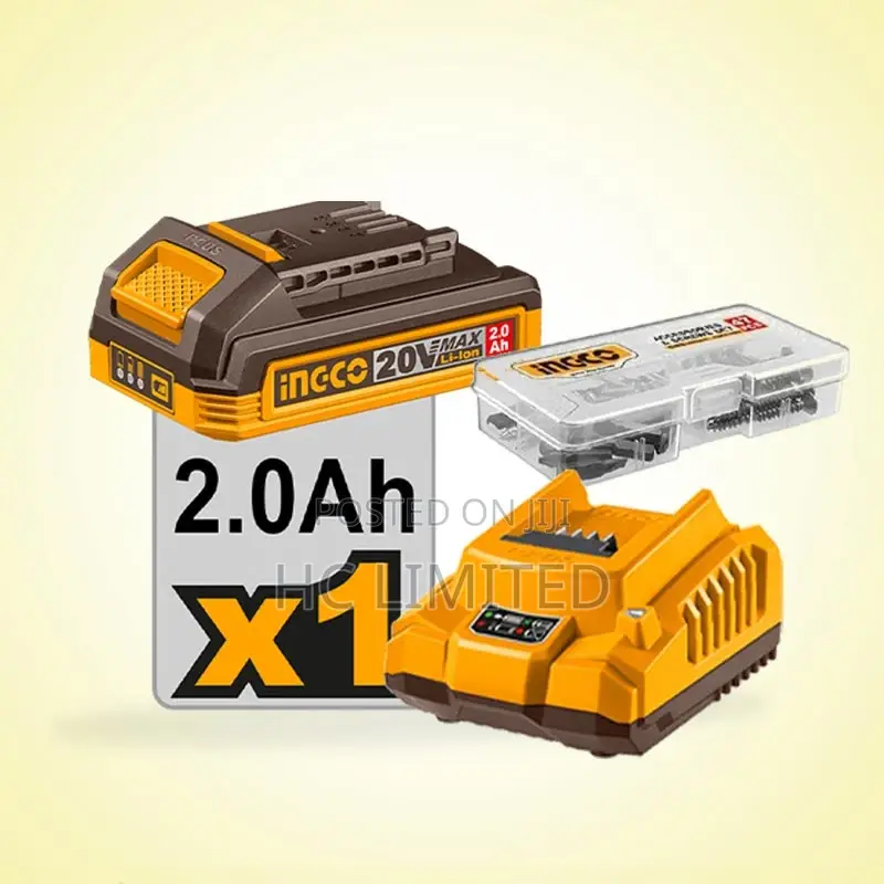 Ingco 55n.M Compact Brushless Cordless Drill- Cdli205582