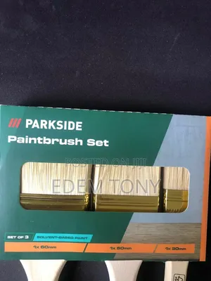 Parkside, 3pcs -Paint Brush Set for Solvent Based Paint