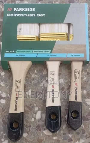 Parkside Brand Paintbrush Sets- Acrylic Emulsion