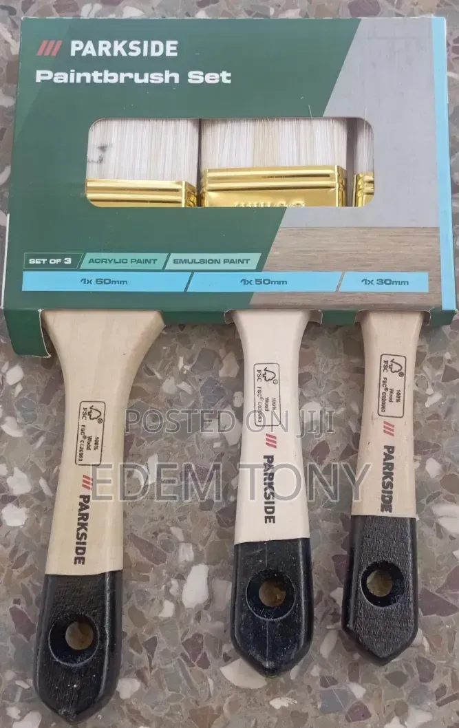 Parkside Brand Paintbrush Sets- Acrylic Emulsion