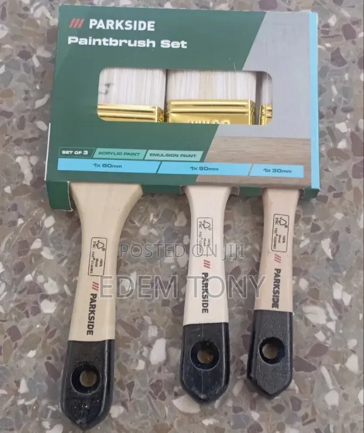 Parkside Brand Paintbrush Sets- Acrylic Emulsion