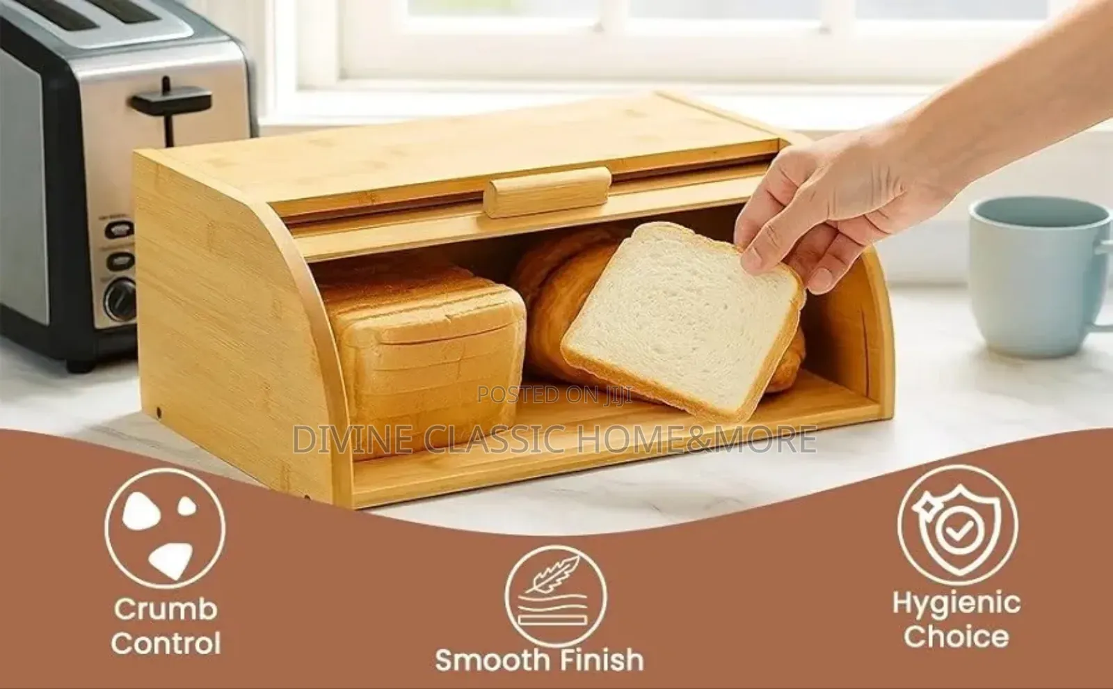 Habitat Bamboo Bread Bin
